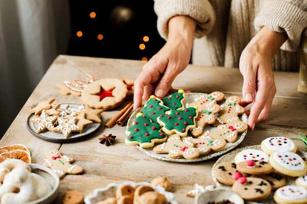 A variety of holiday cookies